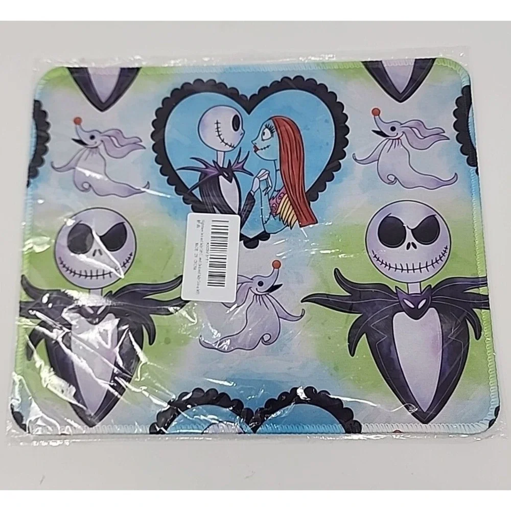JACK & SALLY NIGHTMARE BEFORE CHRISTMAS CUSTOM PC MOUSEPAD DESK MAT 10.